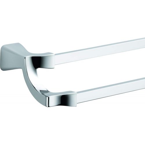  DELTA FAUCET Delta Faucet 75225-PN Tesla Double Towel Bar, Polished Nickel, 24