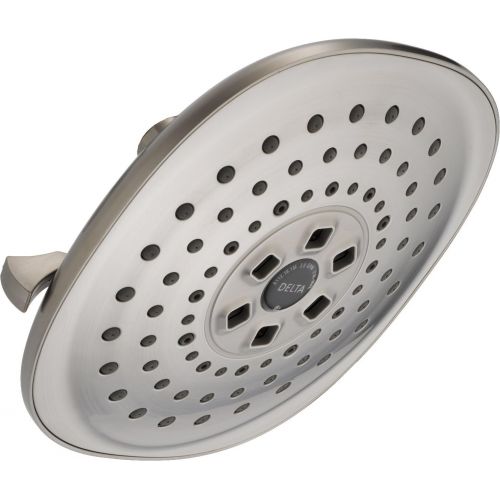  DELTA FAUCET Delta 52686-SS 3 Setting H2O kinetic Contemporary Raincan Showerhead, Stainless