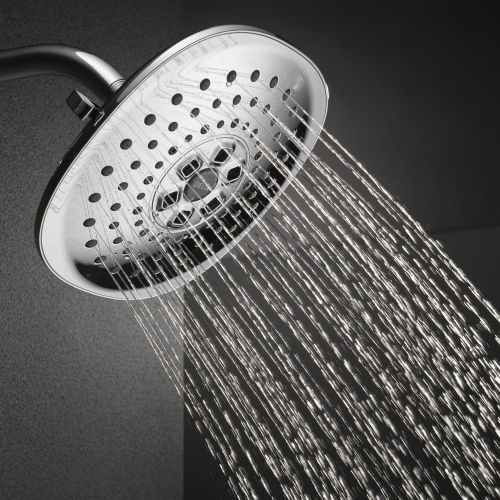  DELTA FAUCET Delta 52686-SS 3 Setting H2O kinetic Contemporary Raincan Showerhead, Stainless