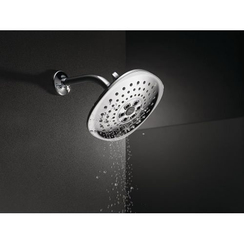  DELTA FAUCET Delta 52686-SS 3 Setting H2O kinetic Contemporary Raincan Showerhead, Stainless