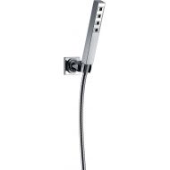 DELTA FAUCET Delta Faucet Single-Spray H2Okinetic Wall-Mount Hand Held Shower with Hose, Stainless 55567-SS