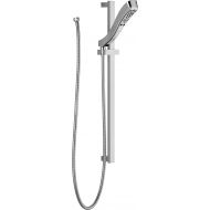 DELTA FAUCET Delta Faucet 4-Spray H2Okinetic Slide Bar Hand Held Shower with Hose, Stainless 51552-SS