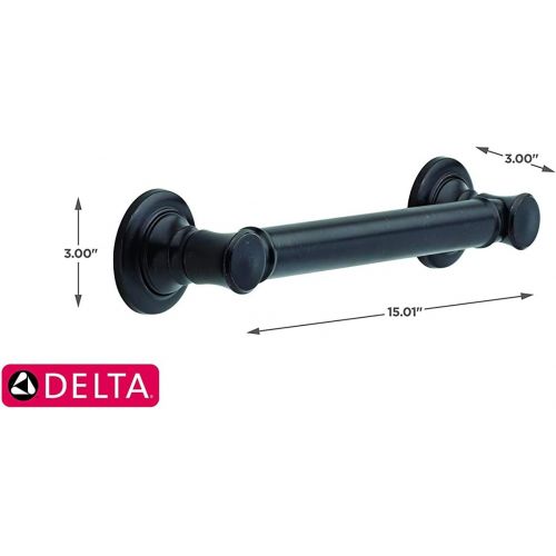  DELTA FAUCET Delta 41624-RB Traditional 24-Inch Grab Bar with Concealed Mounting, Venetian Bronze