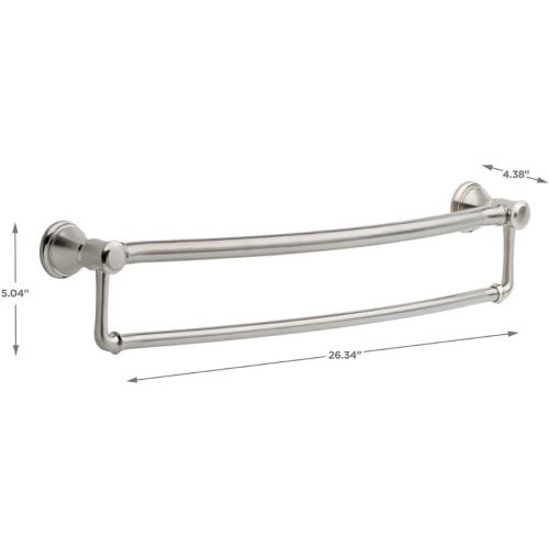  DELTA FAUCET Delta 41624-RB Traditional 24-Inch Grab Bar with Concealed Mounting, Venetian Bronze