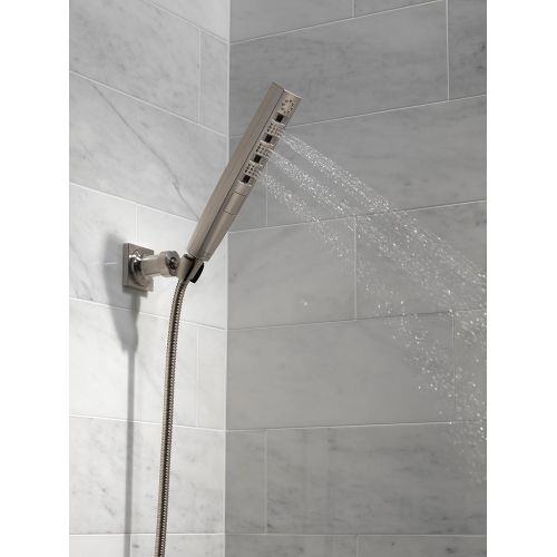  DELTA FAUCET Delta Faucet 5-Spray Touch-Clean H2Okinetic Wall-Mount Hand Held Shower with Hose, Chrome 55140