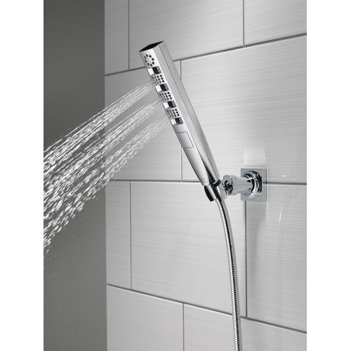  DELTA FAUCET Delta Faucet 5-Spray Touch-Clean H2Okinetic Wall-Mount Hand Held Shower with Hose, Chrome 55140