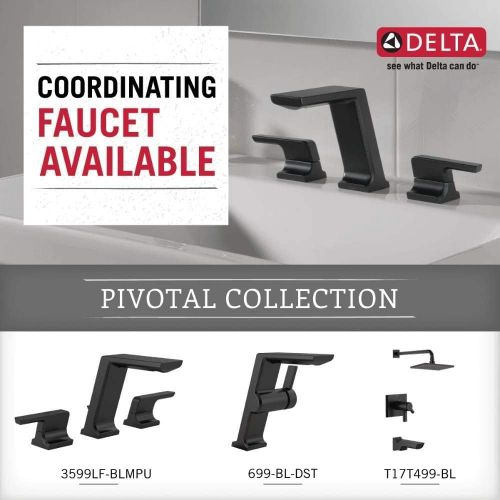  Delta 79924 Pivotal 24 Towel Bar, Matte Black