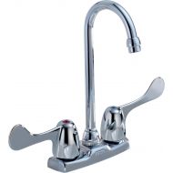 DELTA FAUCET Delta Commercial 2171LF-WBHHDF Classic Two Handle Blade Bar/Prep Faucet, Chrome