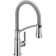 DELTA FAUCET Peerless Westchester Single-Handle Spring Spout Kitchen Sink Faucet with Pull Down Sprayer, Chrome P7924LF