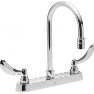 DELTA FAUCET Delta Faucet 26C3934 26T, Two Handle 8-Inch Cast Deck-Mount Faucet, Chrome