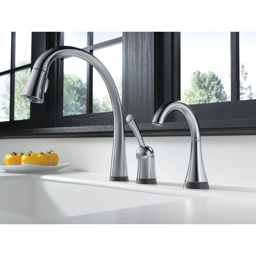  Delta Faucet 1977T-AR Traditional Touch Beverage Faucet, Arctic Stainless