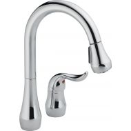 DELTA FAUCET Peerless P188102LF Apex Kitchen Widespread Pull Down Kitchen Faucet, Chrome