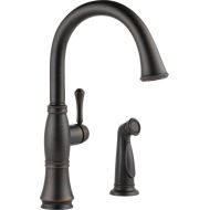 DELTA FAUCET Delta Faucet 4297-RB-DST Cassidy Single Handle Kitchen Faucet with Spray, Venetian Bronze