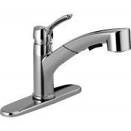 DELTA FAUCET Delta Faucet 4140-TP-DST Collins Single Handle Tract-Pack Pull-Out Kitchen Faucet Chrome