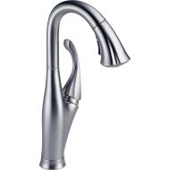DELTA FAUCET Delta Faucet Addison Single-Handle Bar-Prep Kitchen Sink Faucet with Pull Down Sprayer and Magnetic Docking Spray Head, Arctic Stainless 9992-AR-DST