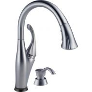 Delta Faucet Addison Single-Handle Touch Kitchen Sink Faucet with Pull Down Sprayer, Soap Dispenser, Touch2O Technology and Magnetic Docking Spray Head, Arctic Stainless 9192T-ARSD
