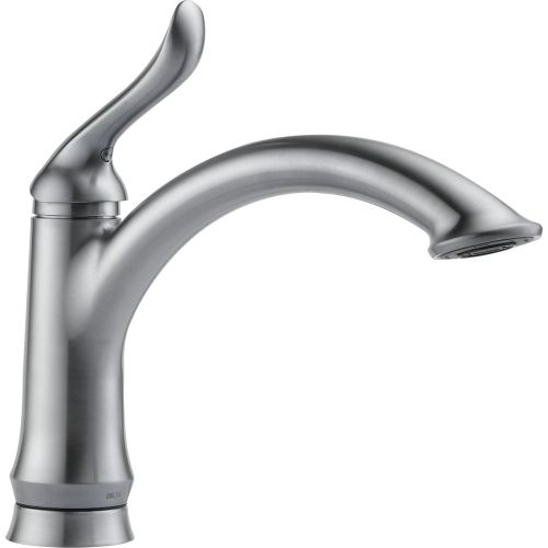  DELTA FAUCET Delta Faucet 1353-AR-DST Linden Single Handle Kitchen Faucet, Arctic Stainless