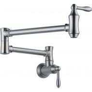 DELTA FAUCET Delta Faucet Traditional Wall-Mount Pot Filler Faucet, Stainless 1177LF-SS