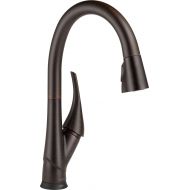 DELTA FAUCET Delta Faucet Esque Single-Handle Touch Kitchen Sink Faucet with Pull Down Sprayer, Touch2O and ShieldSpray Technology, Magnetic Docking Spray Head, Venetian Bronze 9181T-RB-DST