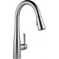 DELTA FAUCET Delta Faucet Essa Single-Handle Kitchen Sink Faucet with Pull Down Sprayer and Magnetic Docking Spray Head, Arctic Stainless 9113-AR-DST