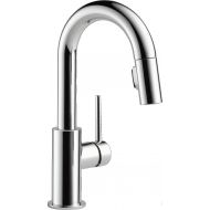 DELTA FAUCET Delta Faucet Trinsic Single-Handle Bar-Prep Kitchen Sink Faucet with Pull Down Sprayer and Magnetic Docking Spray Head, Chrome 9959-DST