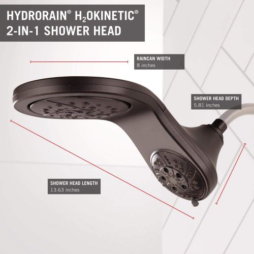  DELTA FAUCET Delta Faucet 58581-RB-PK HydroRain H2OKinetic 2-in-1 Shower Combo Bronze