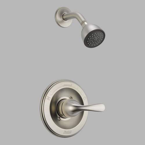  DELTA FAUCET Delta Faucet Classic 13 Series Single-Function Shower Trim Kit with Single-Spray Touch-Clean Shower Head, Stainless T13220-SS (Valve Not Included)