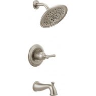 Delta Faucet Mylan Single-Function Tub and Shower Trim Kit with 3-Spray H2Okinetic Shower Head, Venetian Bronze 144777-RB (Valve Included)