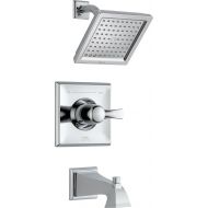 DELTA FAUCET Delta Faucet Dryden 14 Series Single-Function Tub and Shower Trim Kit with Single-Spray Touch-Clean Shower Head, Chrome T14451 (Valve Not Included)