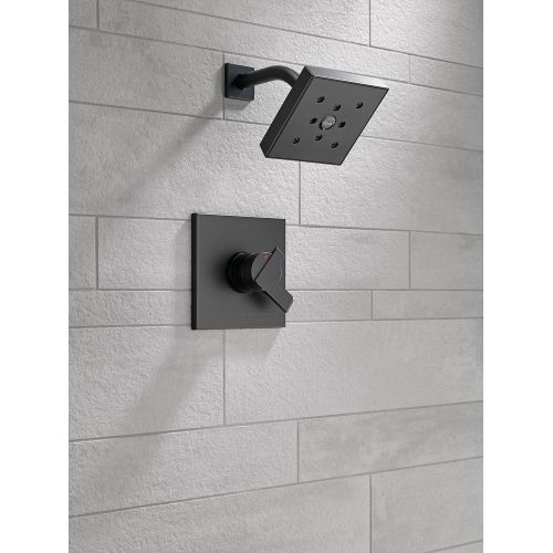  DELTA FAUCET Delta Faucet T17267-BL Ara Monitor 17 Series Shower Trim, Matte Black,