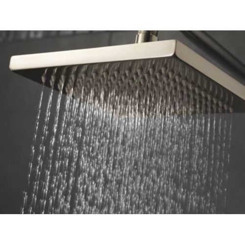  Delta Faucet Single-Spray Touch-Clean Rain Shower Head, Stainless 57740-SS