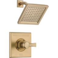 Delta Faucet Dryden 17 Series Dual-Function Shower Trim Kit with Single-Spray Touch-Clean Shower Head, Champagne Bronze T17251-CZ (Valve Not Included)
