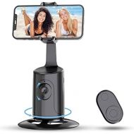 Auto Face Tracking Tripod - 360° Rotation Auto Tracking Phone Holder, No App, Phone Camera Mount with Remote and Gesture Control, Rechargeable Smart Shooting Holder for Video Recording, Tiktok