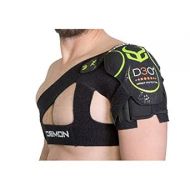 DEMON UNITED X D3O Shoulder Stability Brace with D3O Impact Protection- Neoprene Shoulder Support w/ D3O for Rotator Cuff, Labrum Tear, AC Joint Pain, Shoulder Compression Sleeve (Large/XLarge)