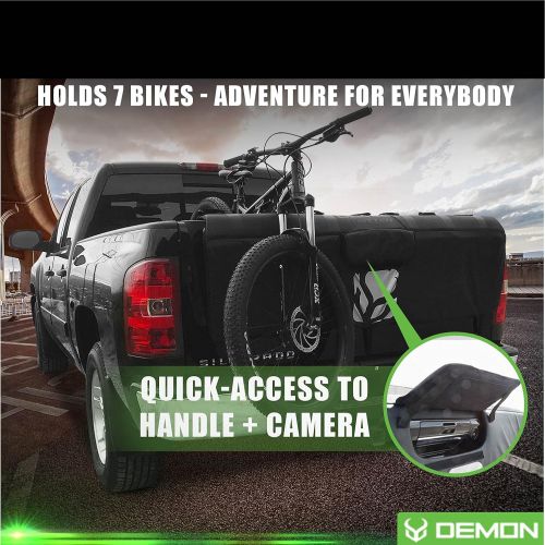  [아마존베스트]DEMON UNITED Demon Tailgate Pad for Mountain Bikes with Tool Pocket for Mechanic Tools/Tailgate Cover with Secure Bike Frame Straps