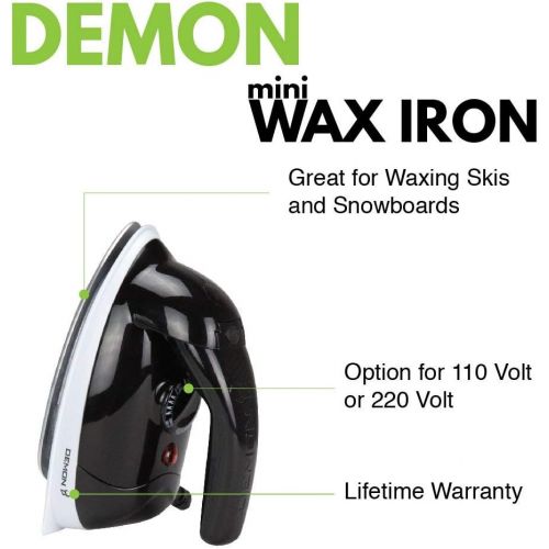  [아마존베스트]DEMON UNITED Snow Ready Ski Tuning Kit & Snowboard Tuning Kit with Iron- Includes 1.06 LBS of Wax - Good for Over 20 Ski or Snowboard Tune Ups