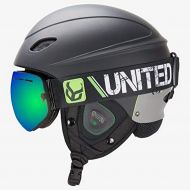 [아마존베스트]DEMON UNITED Phantom Helmet with Audio and Snow Supra Goggle
