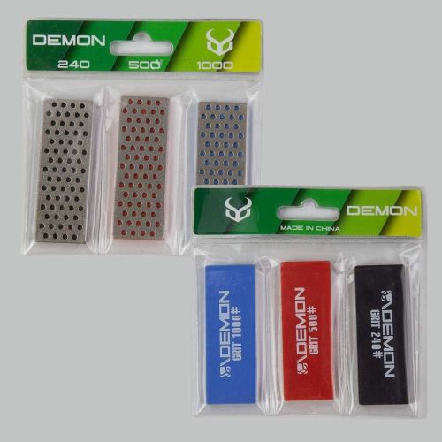  DEMON UNITED Ski and Snowboard Diamond Edge Files- 3 Pack- Can be Used with Demons Elite X Side Edge Tool