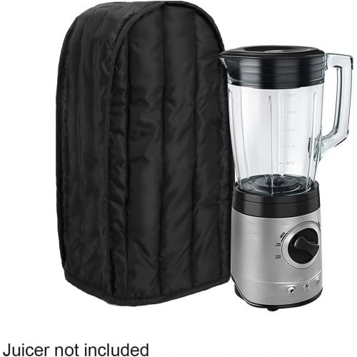  DENPETEC Polyester/Cotton Quilted Stand Mixer or Coffee Maker Appliance Cover, Dust and Fingerprint Protection, protecting your Blender,Machine Washable, Kitchen tool,Black