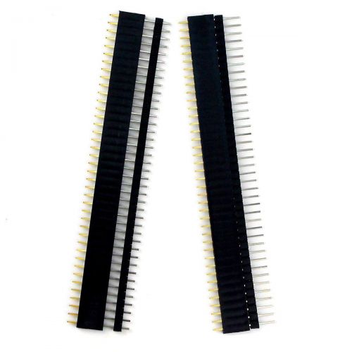  DEPEPE 30 Pcs 40 Pin 2.54mm Pin Headers Male and Female Header Pins PCB Board Headers for Arduino Prototype Shield