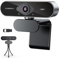 [아마존베스트]Webcam with Microphone, DEPSTECH 1080P HD Webcam with Auto Light Correction for Desktop/Laptop, Streaming Computer USB Web Camera for Video Conferencing, Teaching, Streaming, and G
