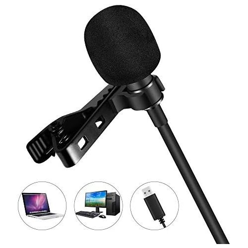  [아마존베스트]Dericam USB Desktop/Laptop Computer Microphone, 360° Omnidirectional Condenser Microphone, PC Microphone for Conference/Learning, Online Chat, Games, Live Podcasting, Recording, Sk