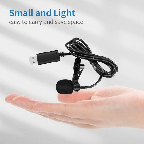  [아마존베스트]Dericam USB Desktop/Laptop Computer Microphone, 360° Omnidirectional Condenser Microphone, PC Microphone for Conference/Learning, Online Chat, Games, Live Podcasting, Recording, Sk