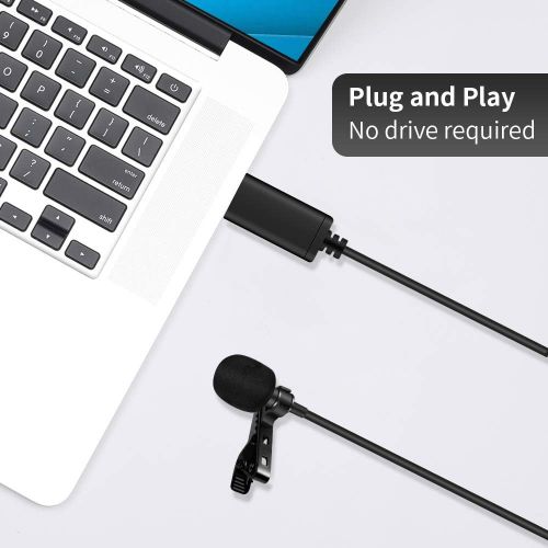  [아마존베스트]Dericam USB Desktop/Laptop Computer Microphone, 360° Omnidirectional Condenser Microphone, PC Microphone for Conference/Learning, Online Chat, Games, Live Podcasting, Recording, Sk