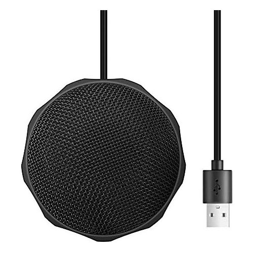  [아마존베스트]Dericam USB Desktop/Laptop Computer Microphone, 360° Omnidirectional Condenser Microphone, PC Microphone for Conference/Learning, Online Chat, Games, Live Podcasting, Recording, Sk