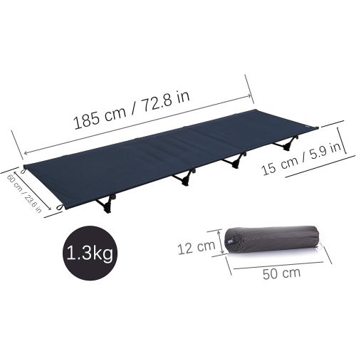  [아마존베스트]DESERT WALKER Camping cots, Outdoor Bed Ultra Lightweight Bed Portable cot Free Storage Bag Included,2.8 Pounds