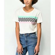 DESERT DREAMER Desert Dreamer Checker Block Off White T-Shirt