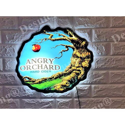  DESUNG Desung Revolutionary Hard Cider Angry Orchard 3D LED Neon Light Sign (Multiple Sizes Available) Vivid Printing Tech Design Decorate 3rd Generation LED Sign 20 LE10L