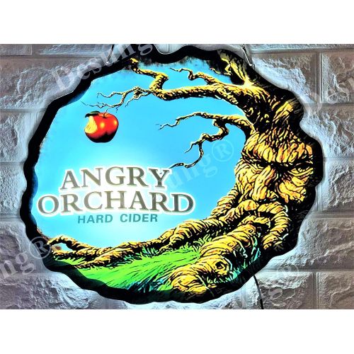  DESUNG Desung Revolutionary Hard Cider Angry Orchard 3D LED Neon Light Sign (Multiple Sizes Available) Vivid Printing Tech Design Decorate 3rd Generation LED Sign 20 LE10L