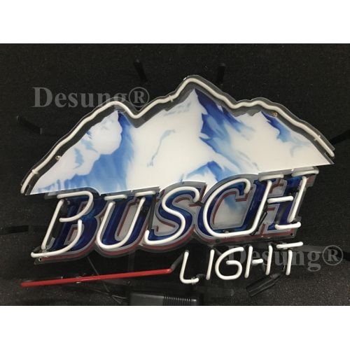  DESUNG 24x20 New Busch Light Neon Sign with HD Vivid Printing Technology Custom Handmade Real Glass Neon Light NT06